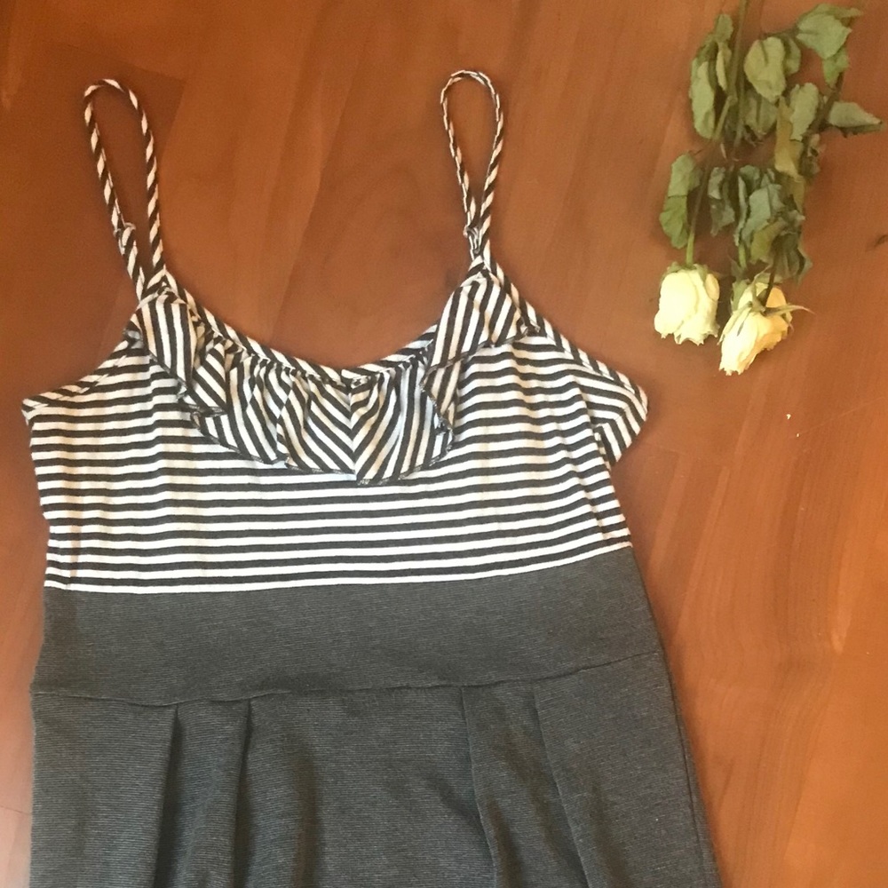 Gray and gorgeous striped dress